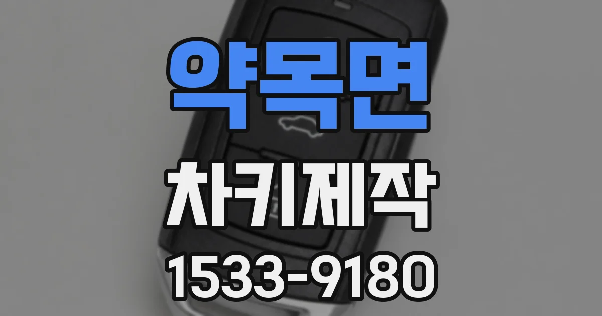 약목면 차키제작