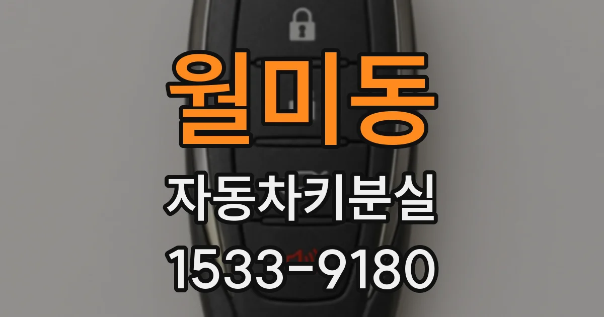 월미동 자동차키분실