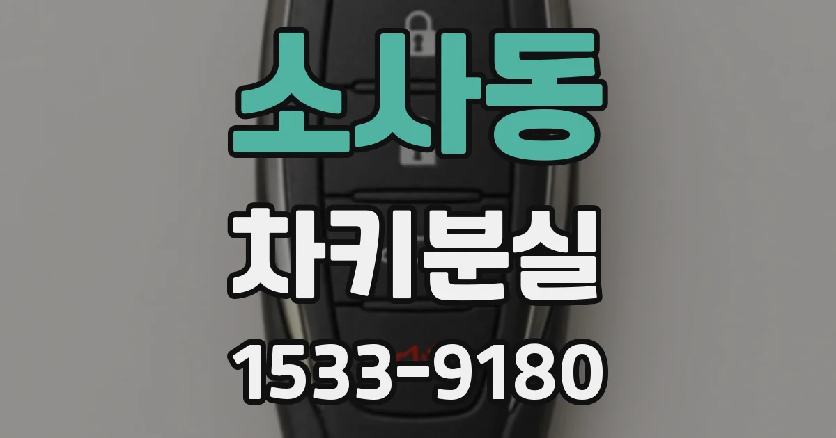소사동 차키분실