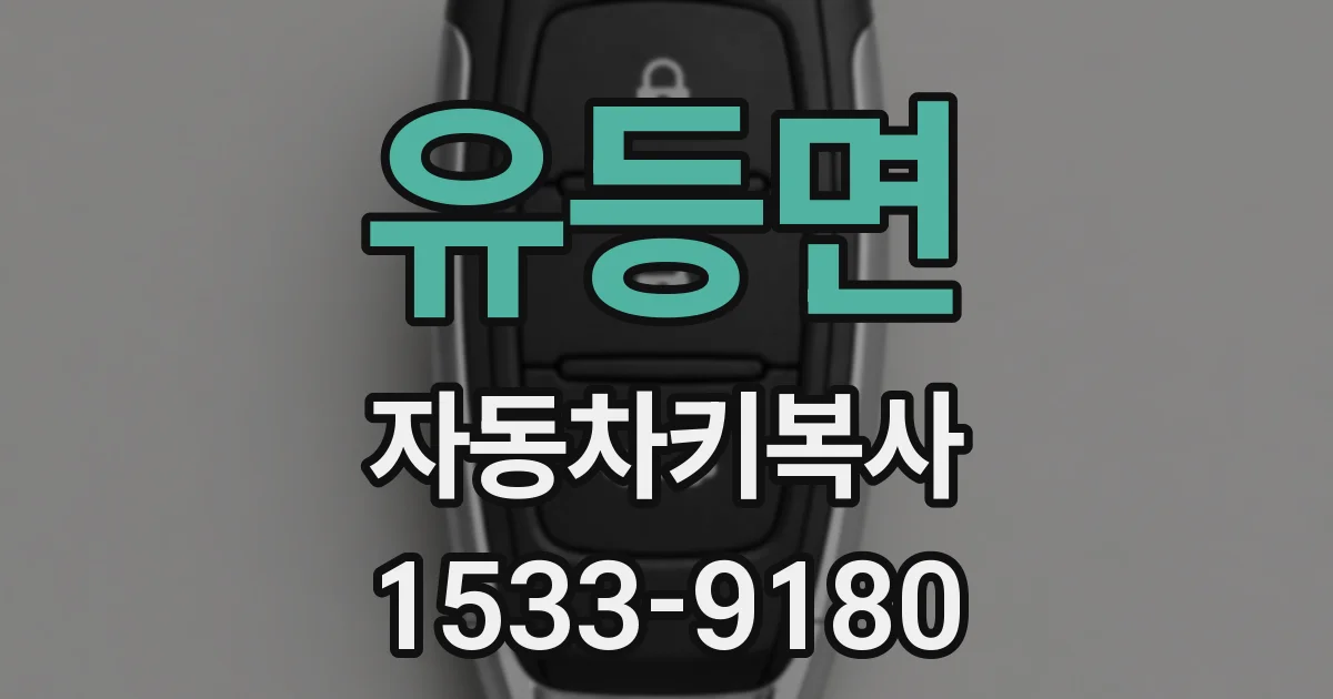 유등면 자동차키복사