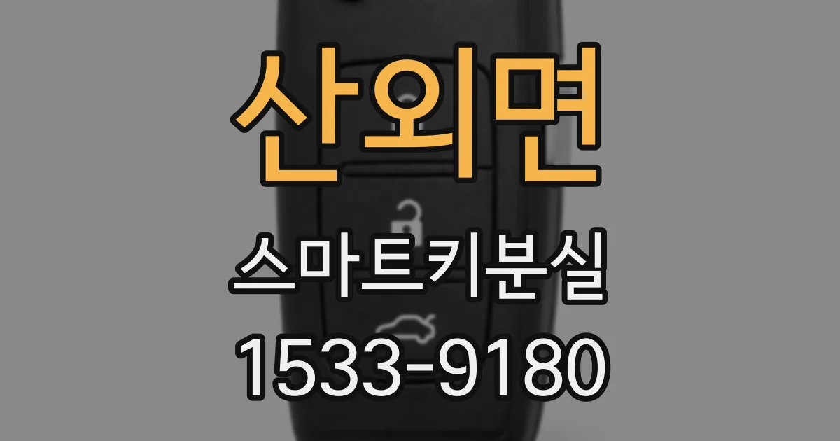 산외면 스마트키분실