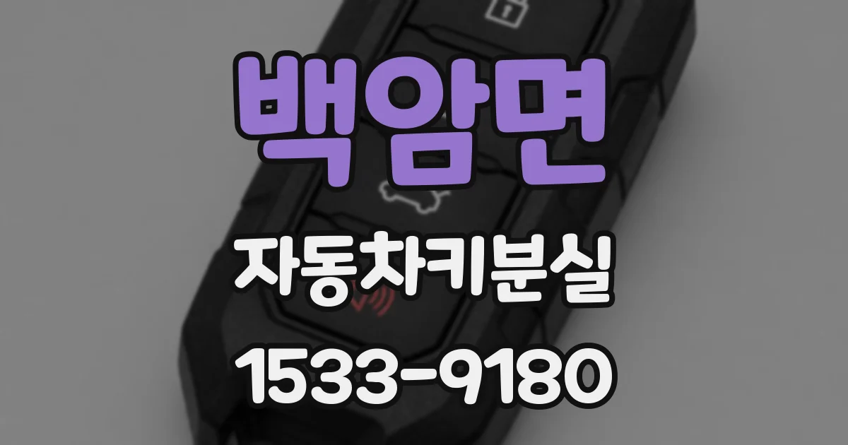 백암면 자동차키분실