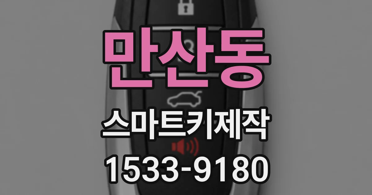 만산동 스마트키제작