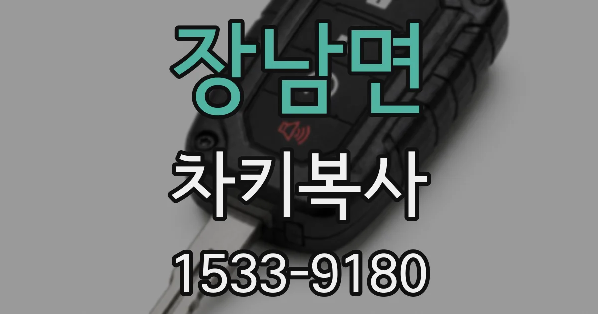 장남면 차키복사