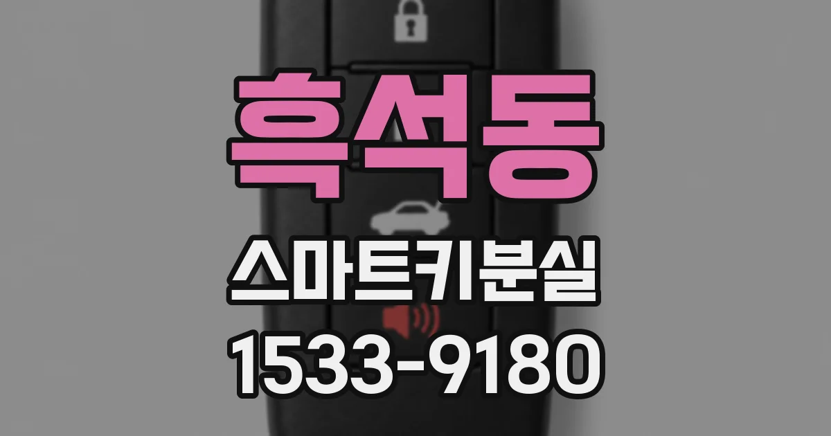 흑석동 스마트키분실