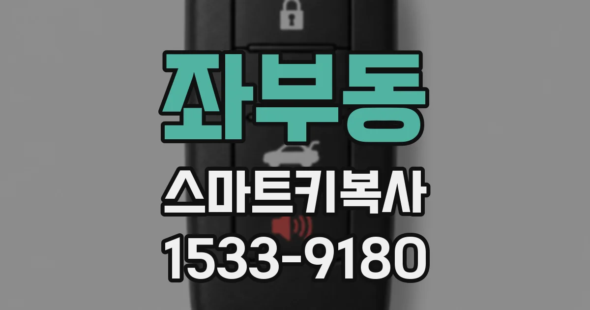 좌부동 스마트키복사
