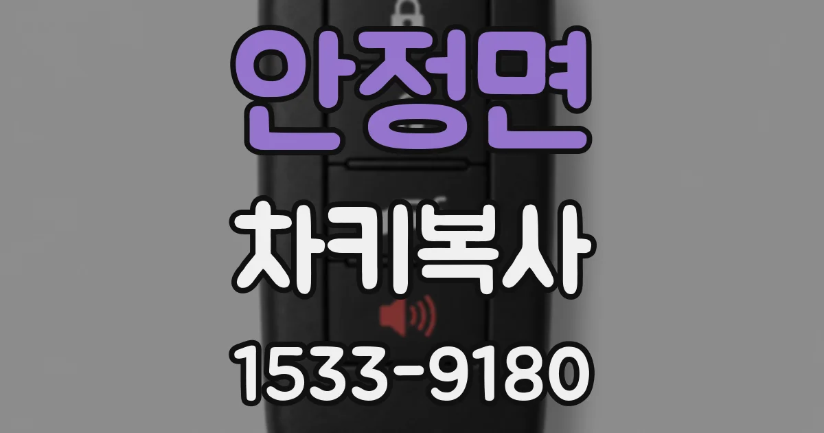 안정면 차키복사