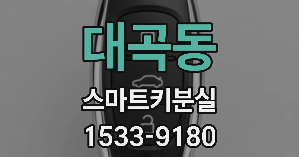 대곡동 스마트키분실