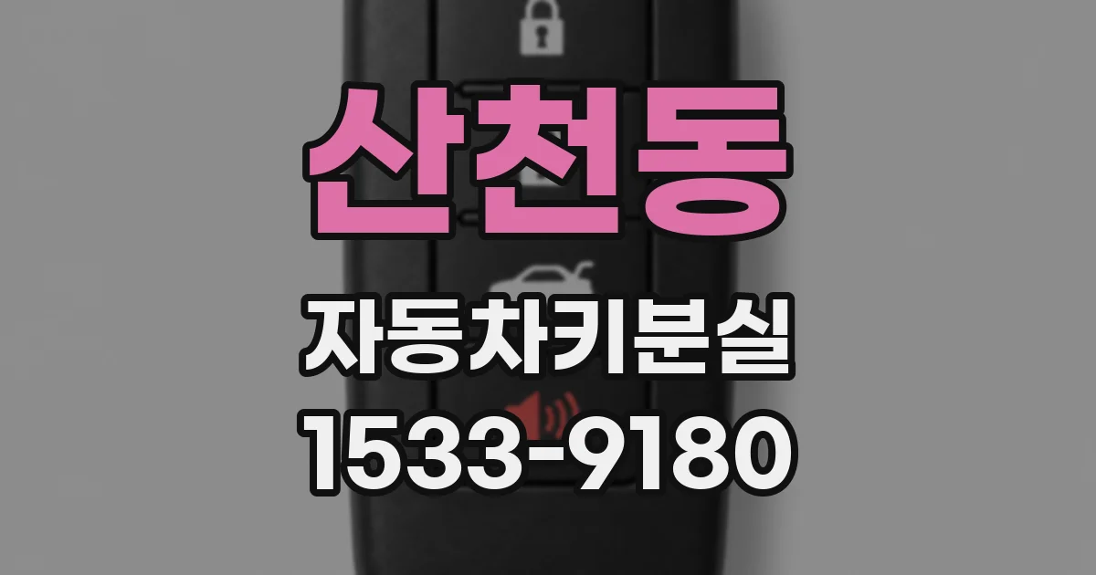 산천동 자동차키분실