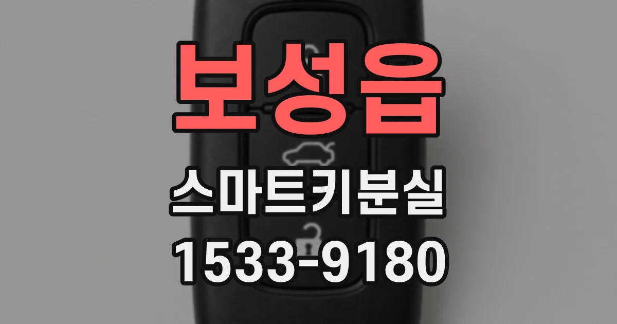보성읍 스마트키분실