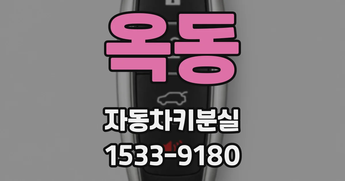 옥동 자동차키분실