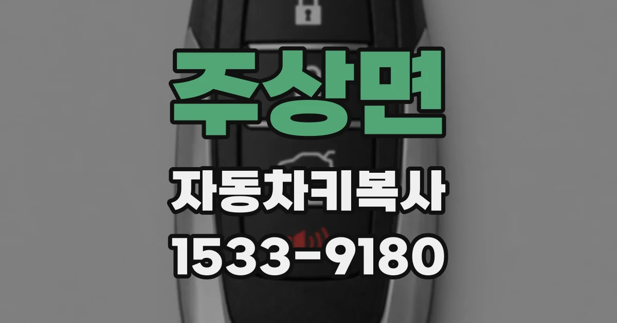 주상면 자동차키복사