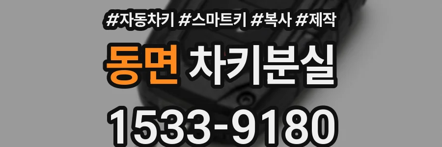 동면 차키분실