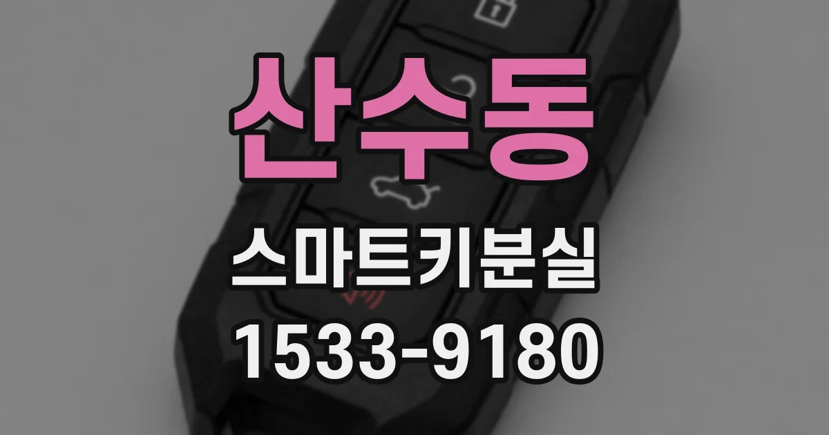 산수동 스마트키분실