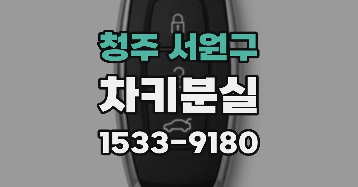 청주 서원구 차키분실