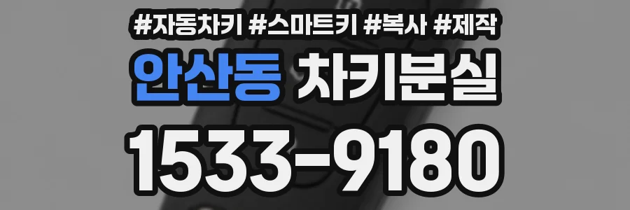 안산동 차키분실