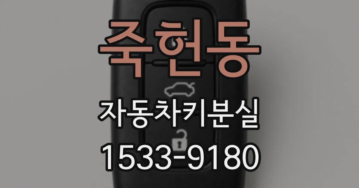 죽헌동 자동차키분실