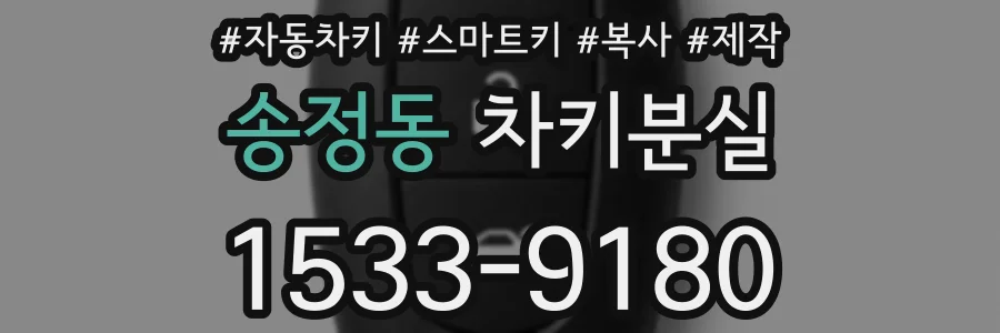 송정동 차키분실