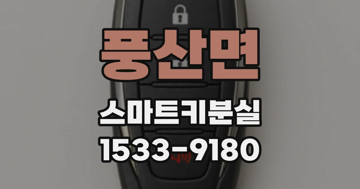 풍산면 스마트키분실