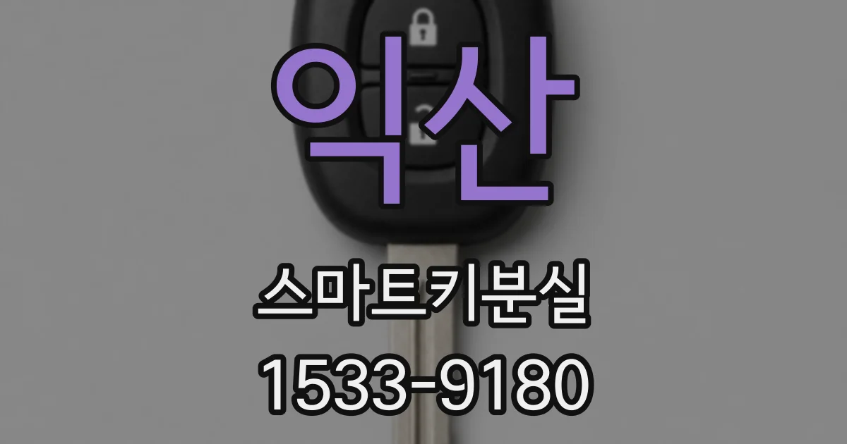 익산 스마트키분실