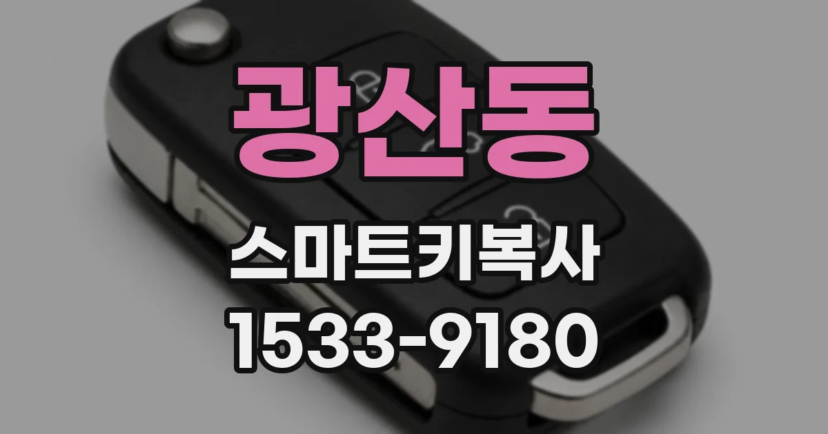 광산동 스마트키복사