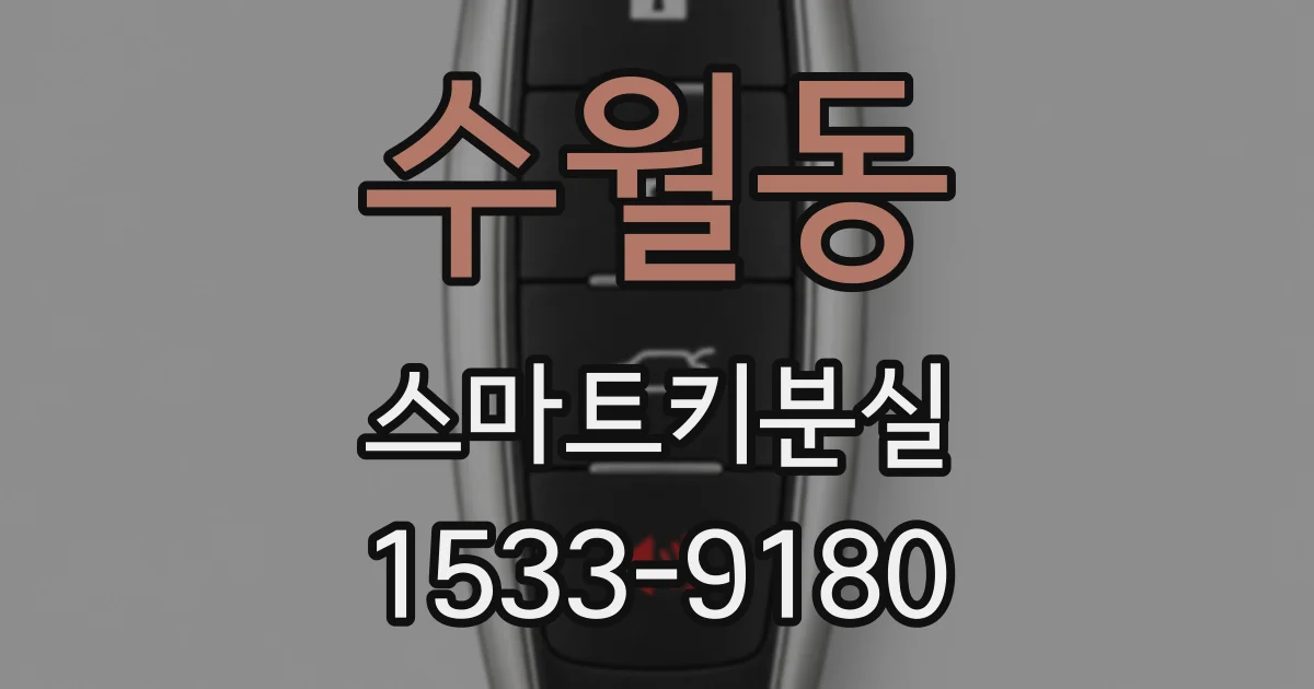 수월동 스마트키분실