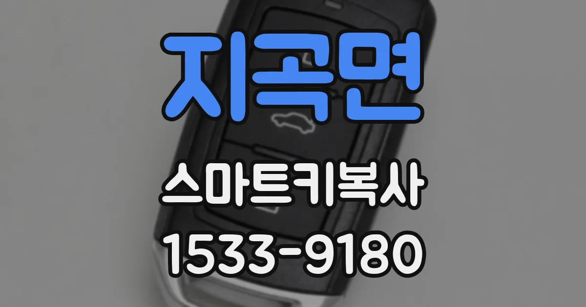 지곡면 스마트키복사