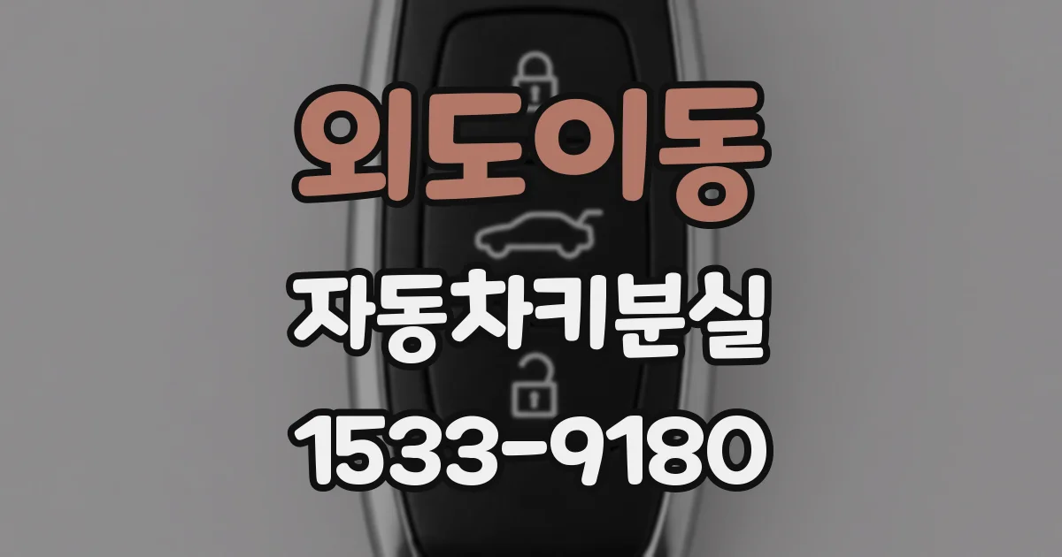 외도이동 자동차키분실