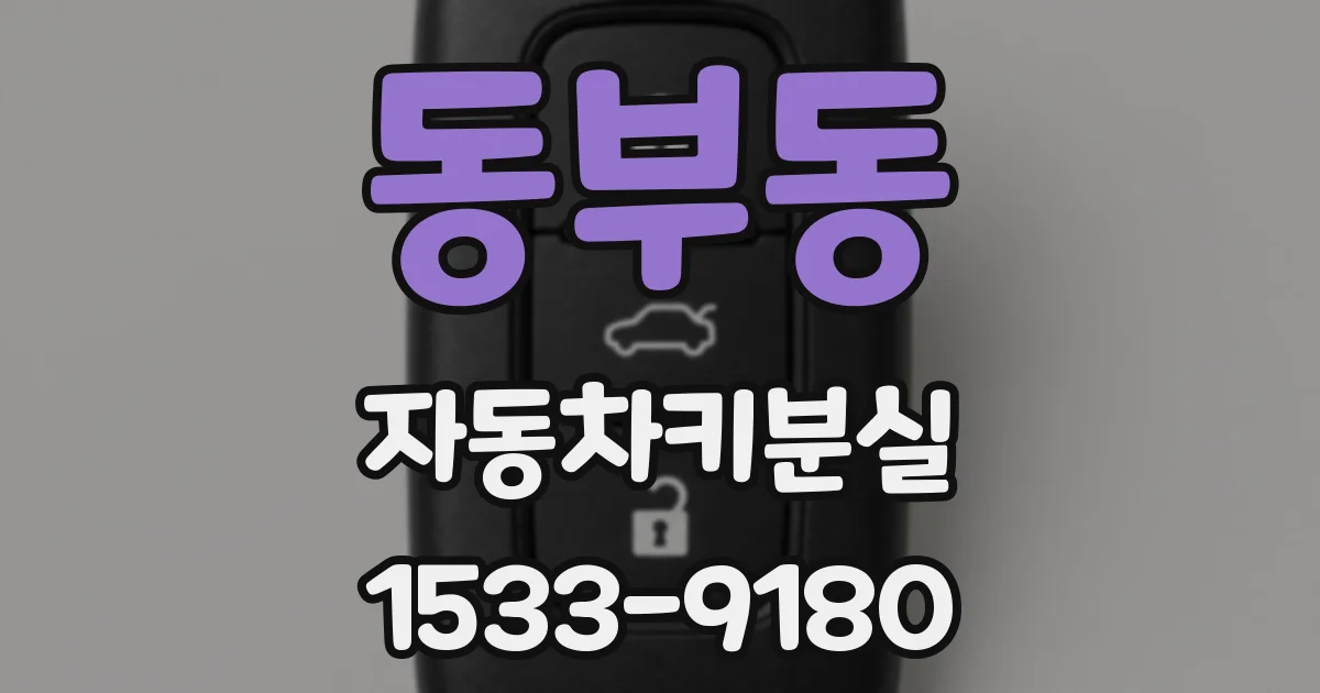 동부동 자동차키분실