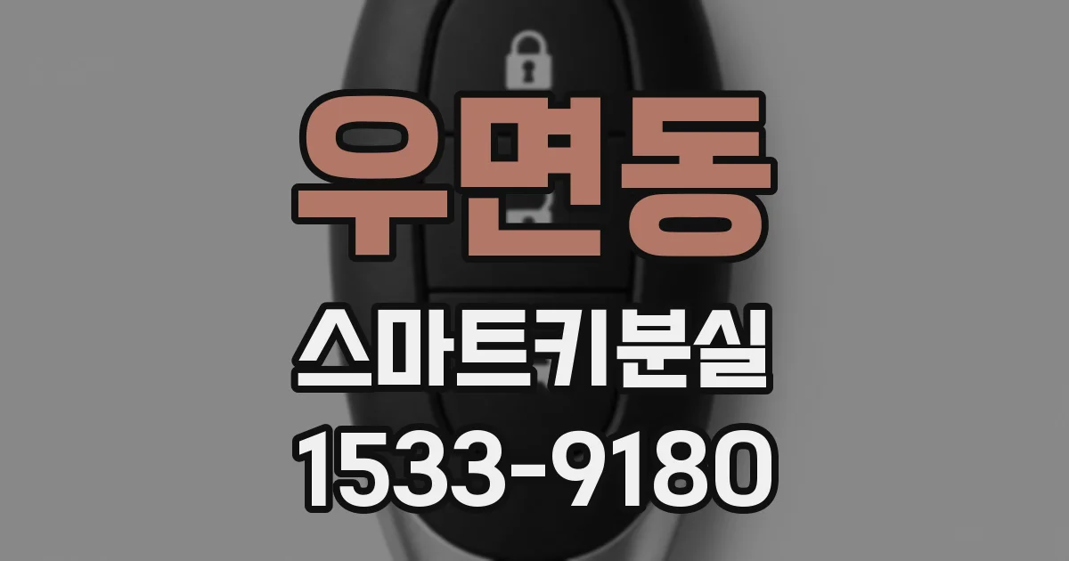 우면동 스마트키분실
