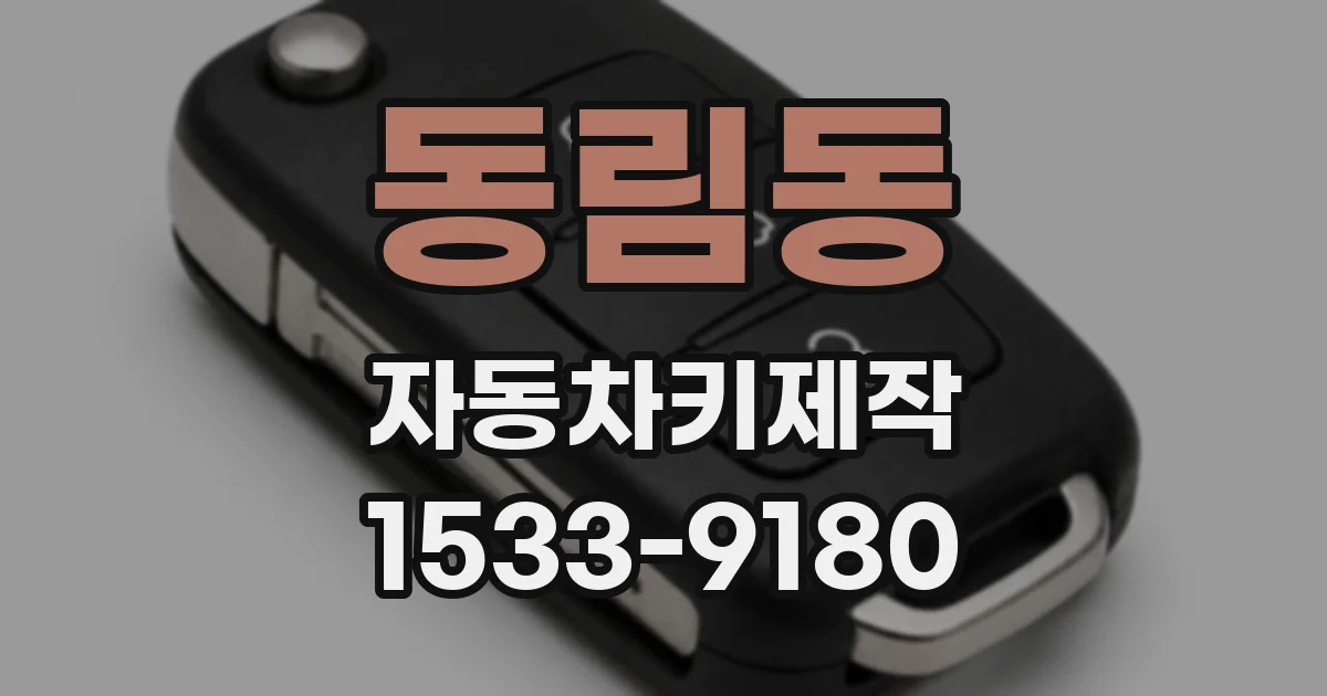 동림동 자동차키제작