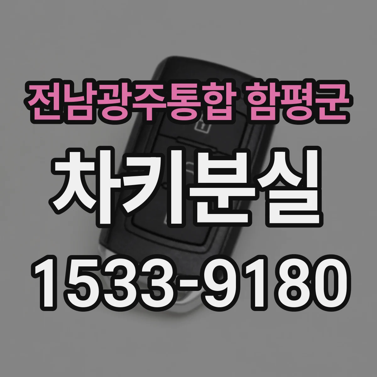 전남광주통합 함평군 차키분실