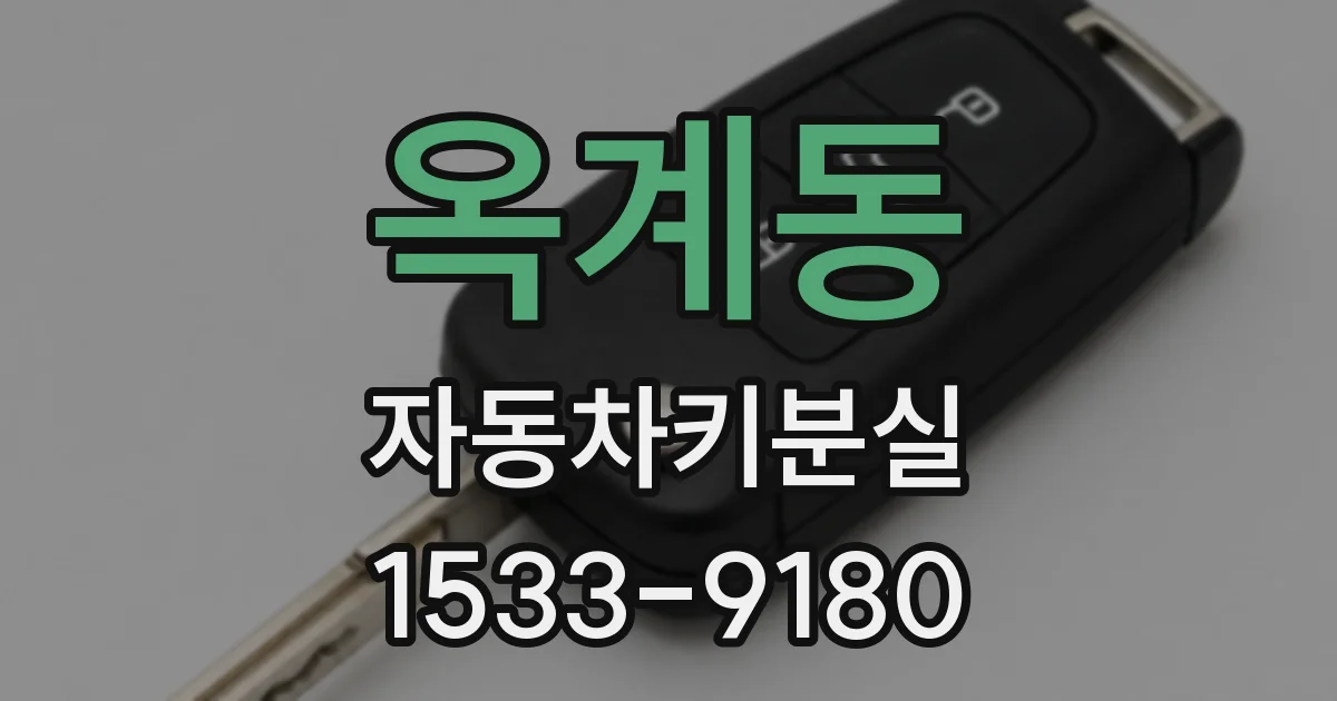 옥계동 자동차키분실
