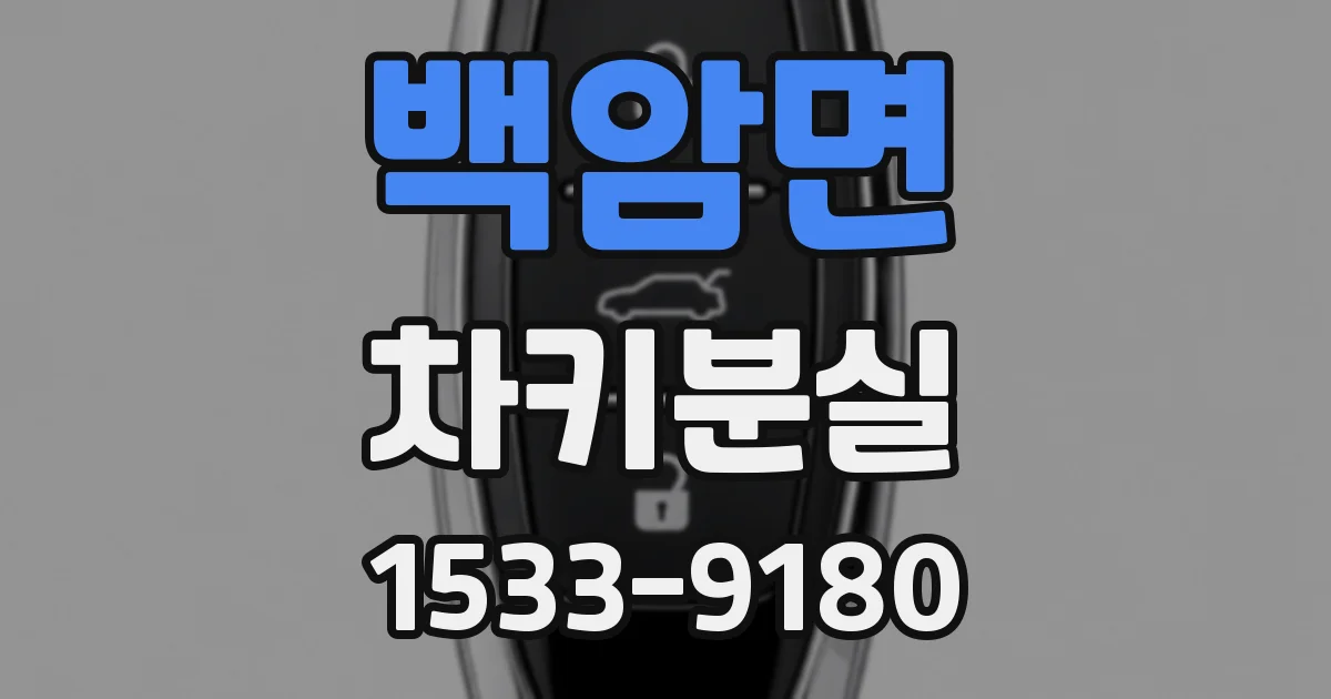 백암면 차키분실