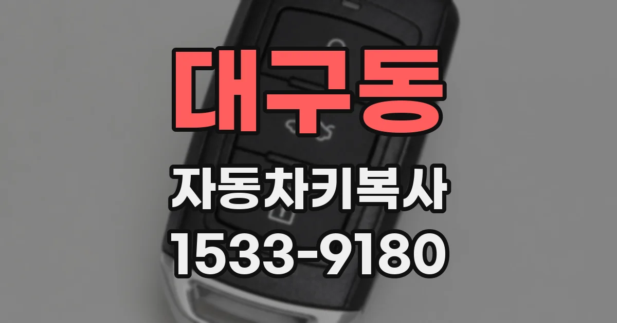 대구동 자동차키복사
