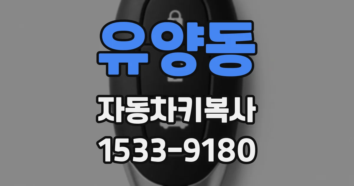 유양동 자동차키복사