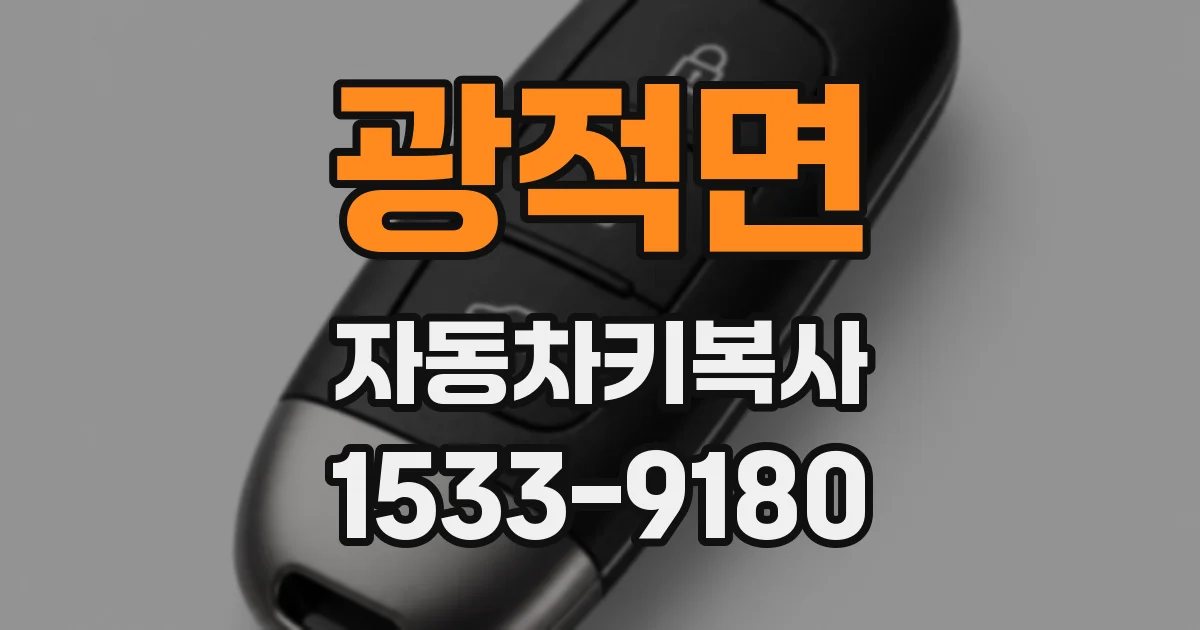 광적면 자동차키복사