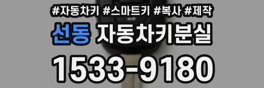 선동 자동차키분실