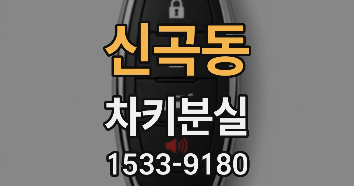 신곡동 차키분실