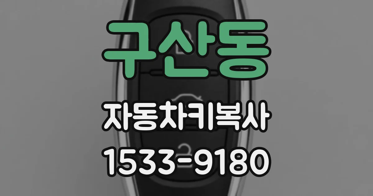 구산동 자동차키복사