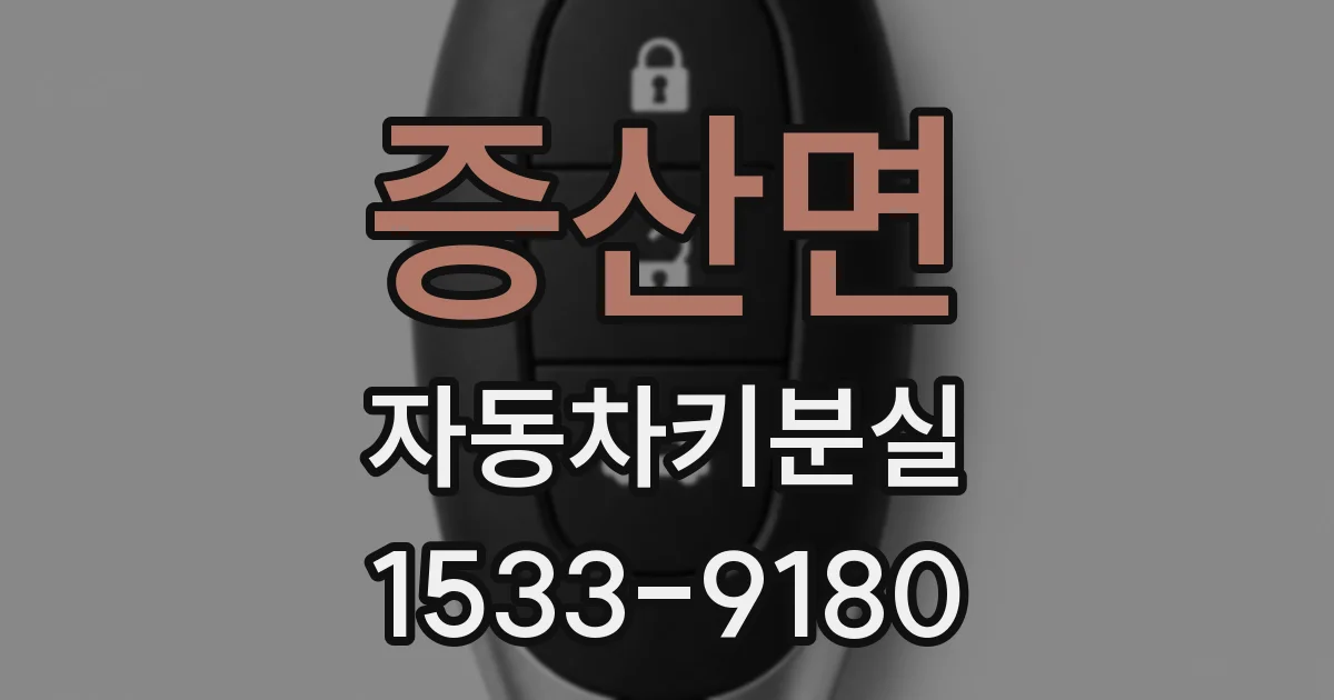 증산면 자동차키분실