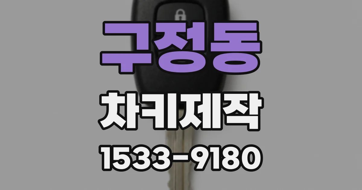 구정동 차키제작