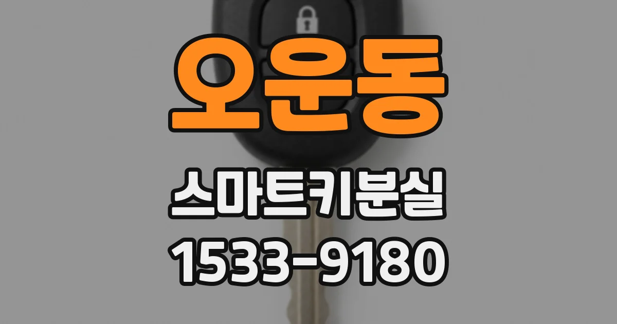 오운동 스마트키분실