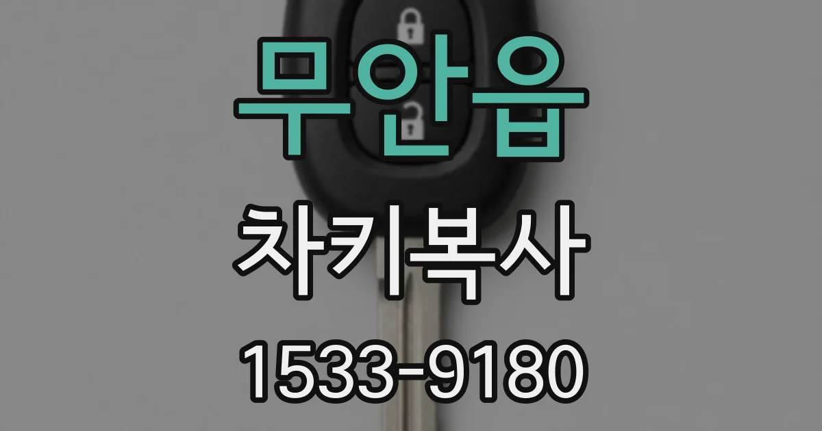 무안읍 차키복사