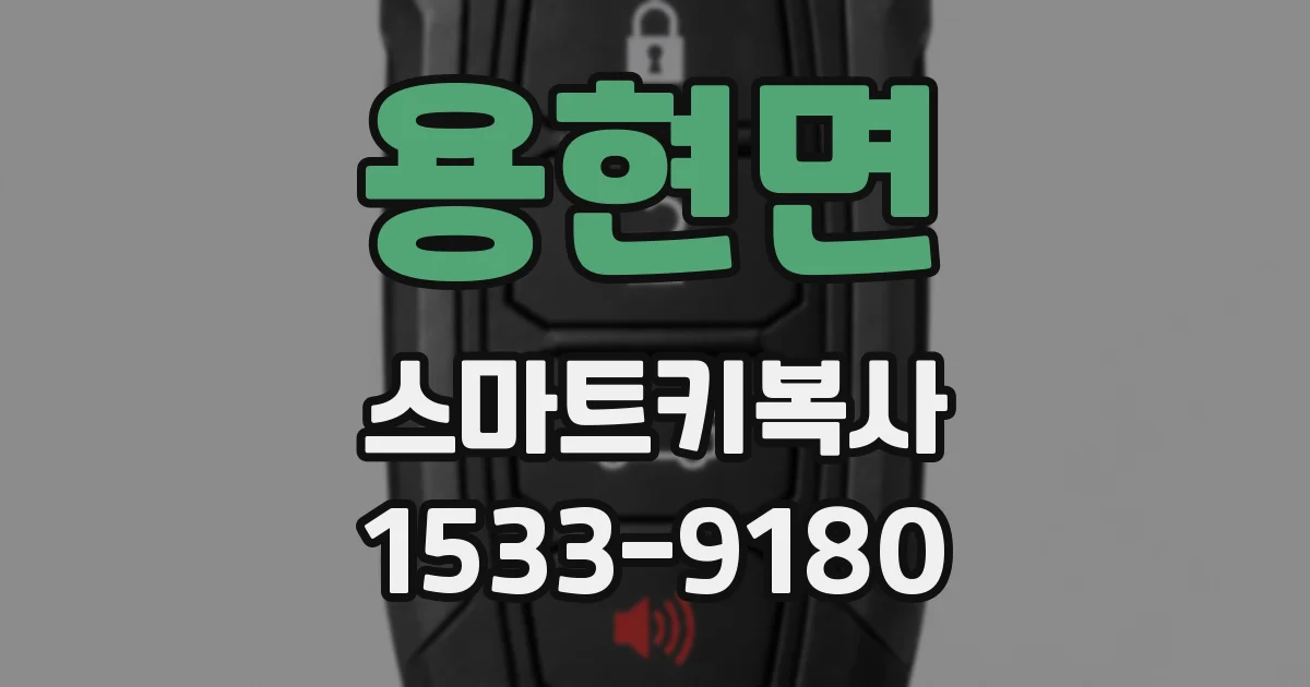 용현면 스마트키복사