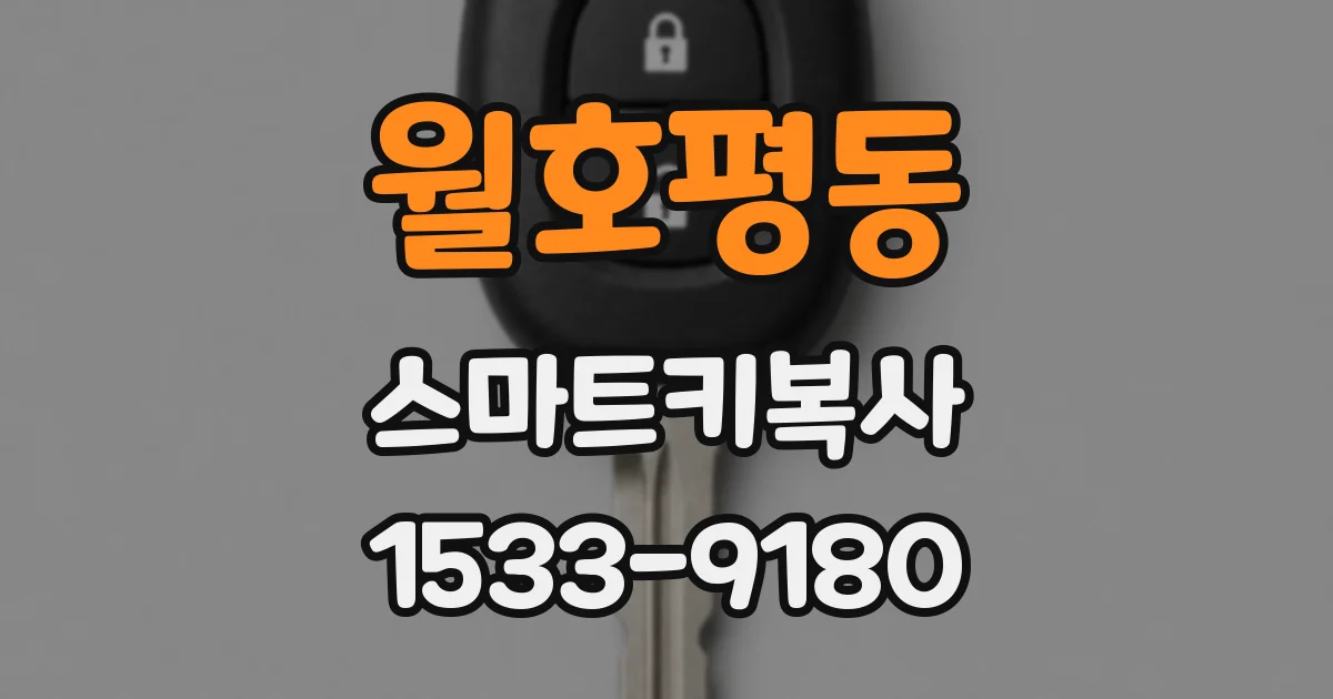 월호평동 스마트키복사