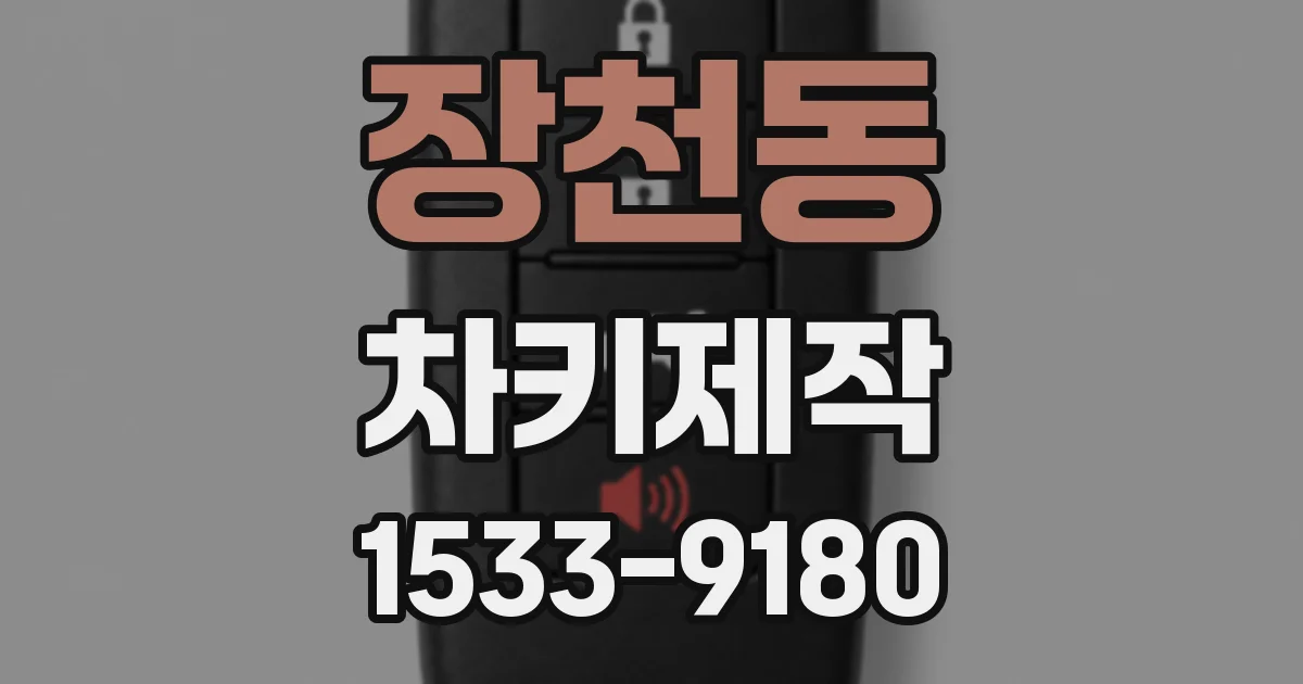 장천동 차키제작