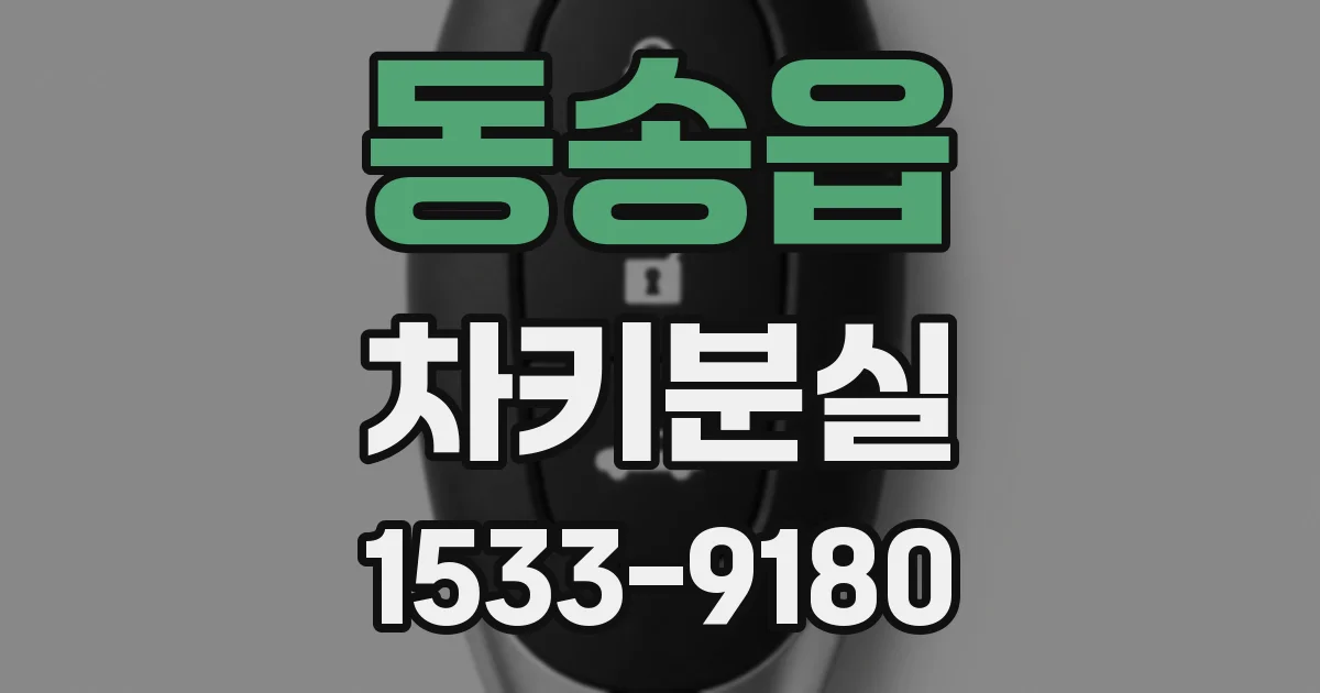동송읍 차키분실