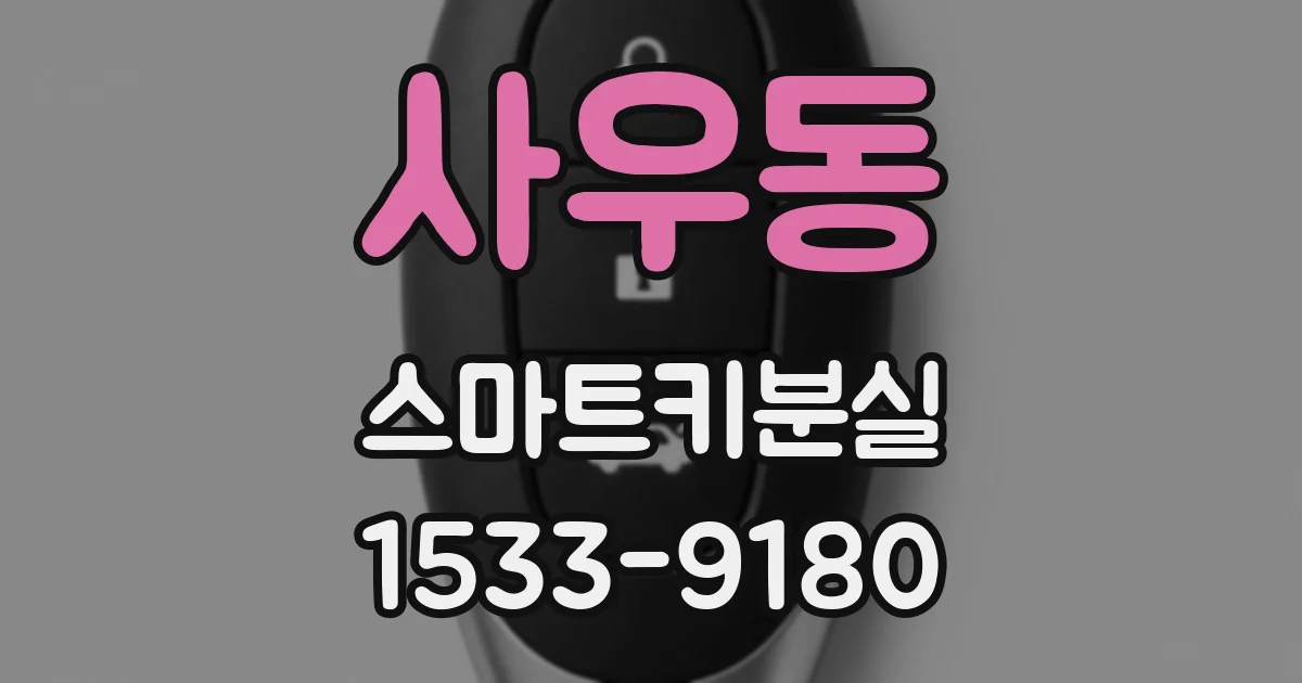 사우동 스마트키분실
