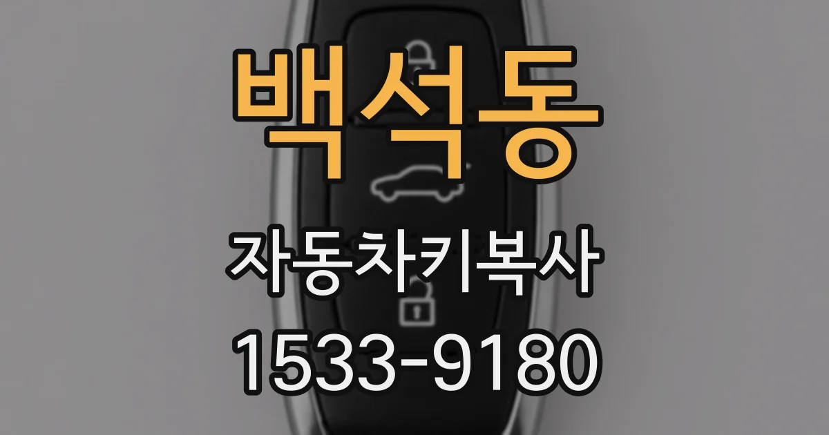 백석동 자동차키복사